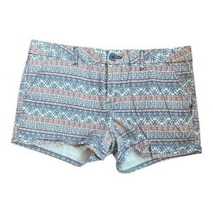 BeBop Shorts Juniors Sz 7 Aztec‎ Design Multicolor Peppy Boho Pockets